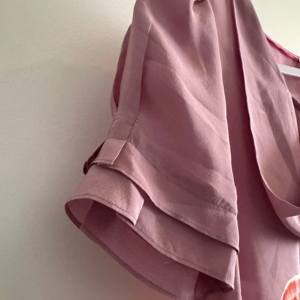 Odille Anthropologie 100% Silk Top - Picture 4 of 6